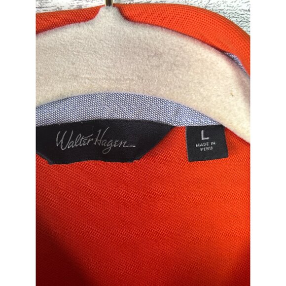 Walter Hagen Orange Golf Polo‎ Shirt Preppy size Large - Picture 4 of 10
